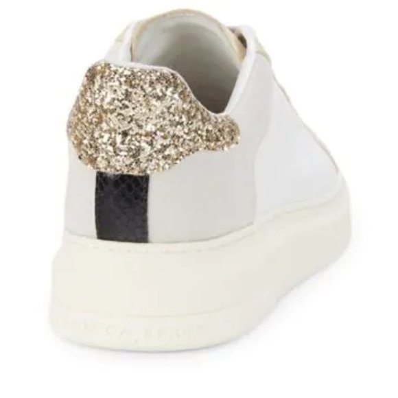 NWT VERONICA BEARD Geri Colorblock Leather & Suede Sneakers size 6.5 - Picture 4 of 13